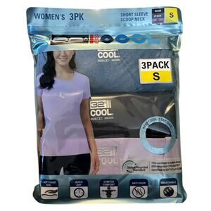 32 Degrees Cool Quick Dry Stretch 3 T Shirts Small